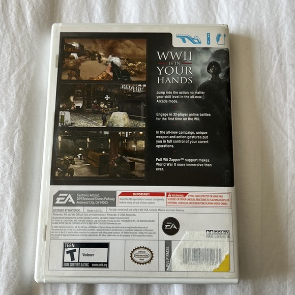 Medal of honor heroes 2 Wii game - Picture 2 of 6